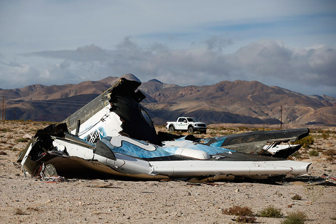 Прогулка по месту крушения американского SpaceShipTwo