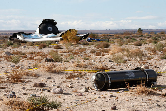 Прогулка по месту крушения американского SpaceShipTwo