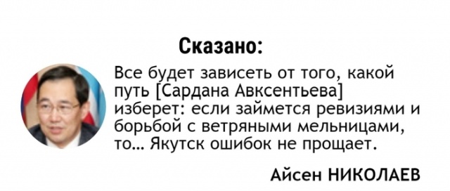 Глава Якутии Айсен Николаев высказался о деятельности мэра Якутска Сарданы Авксентьевой