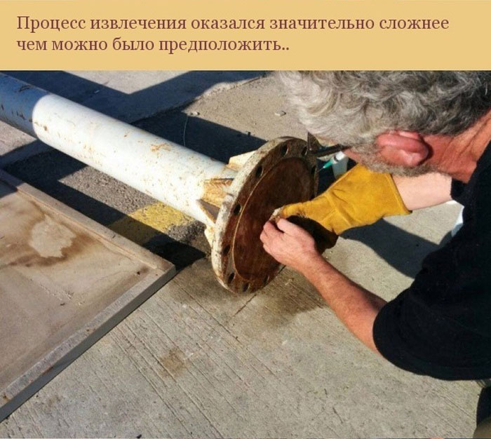 Спасение застрявшей в трубе кошки