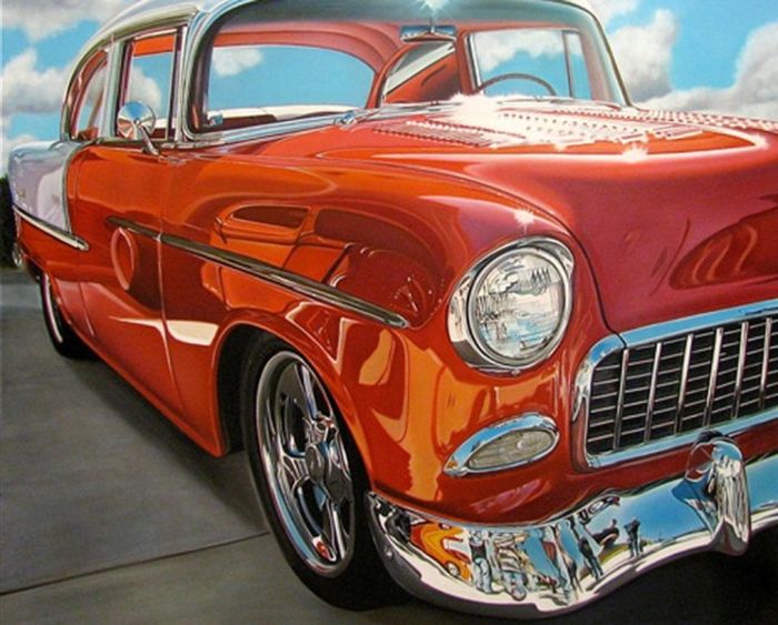 Невероятно реалистичные рисунки автомобилей