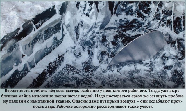 Как вымораживают суда в якутском поселке Жатай
