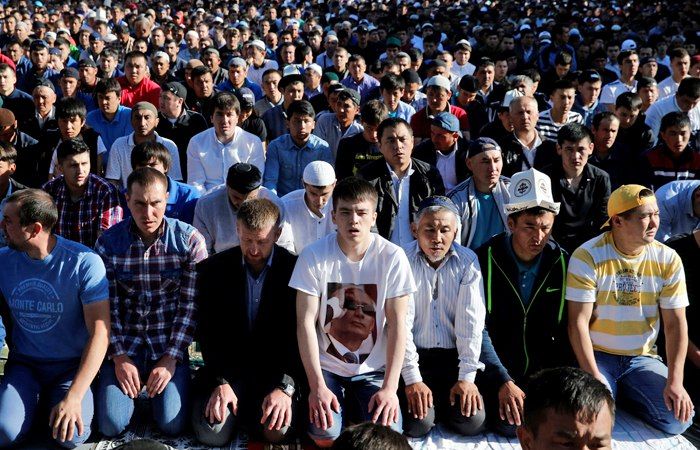 Празднование Ураза-байрама в Москве