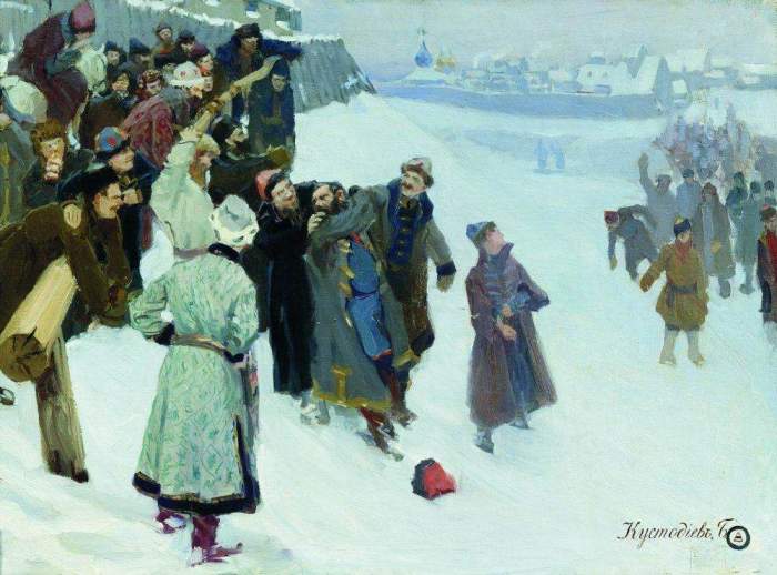 История кулачных сражений на Руси История кулачных сражений на Руси