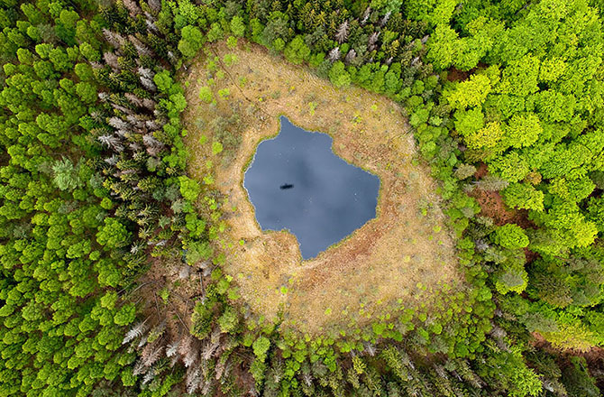 Осенние преображения: 12 пейзажей до и после (23 фото)