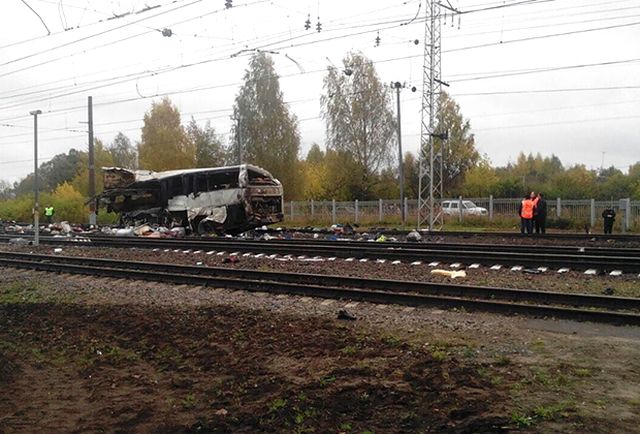 Под Владимиром поезд столкнулся с автобусом