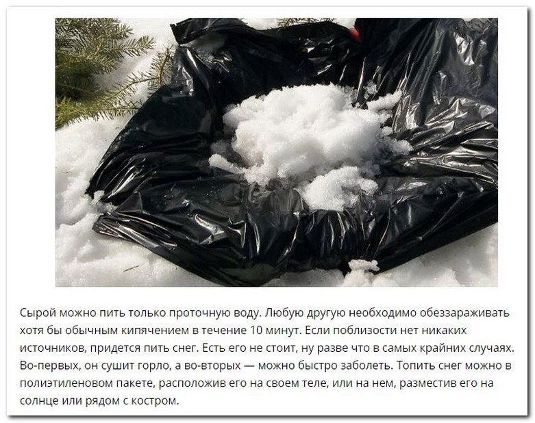 Советы по выживанию в зимнем лесу