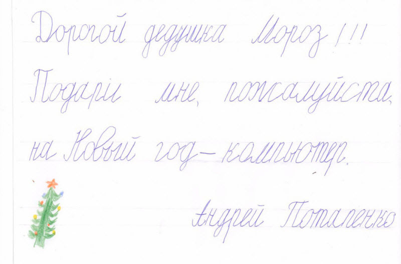 На деревню Дедушке Морозу