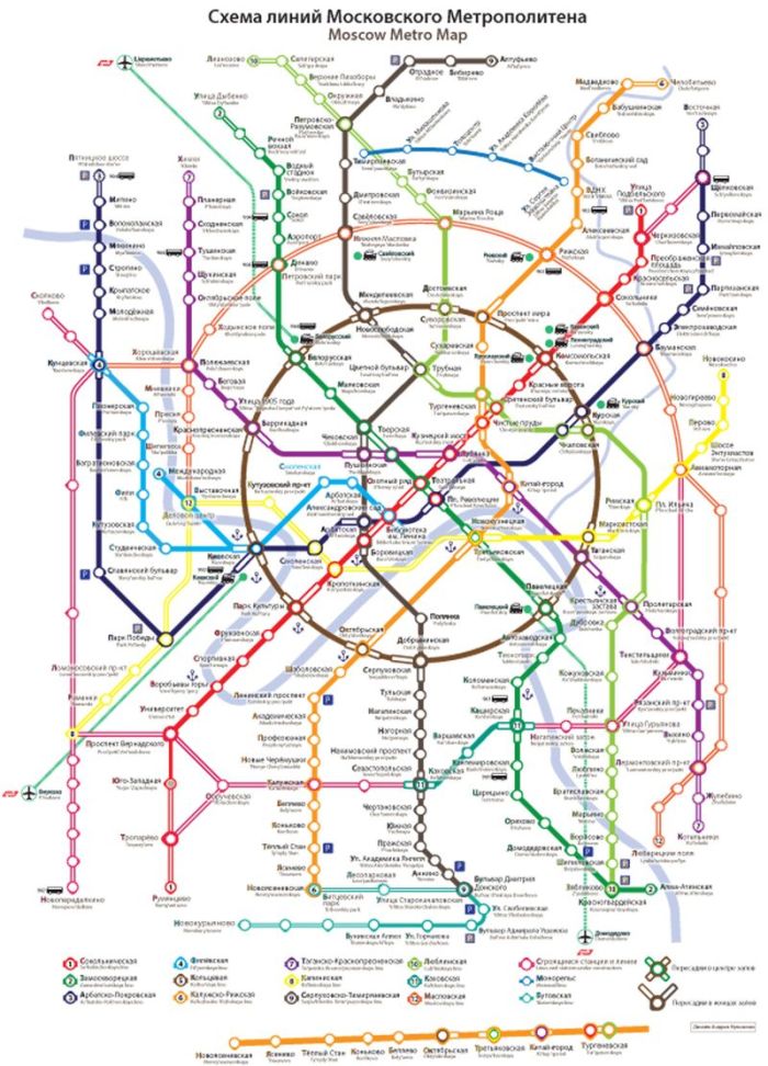 Новая схема московского метро (33 рисунка)