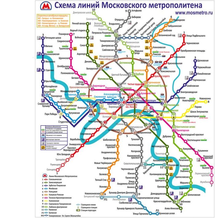 Новая схема московского метро (33 рисунка)