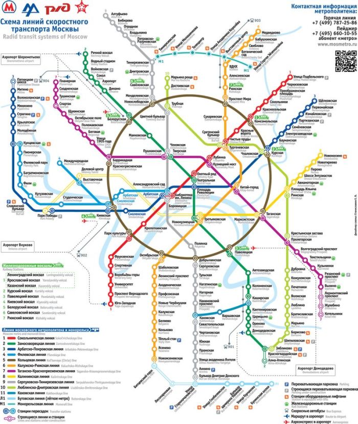 Новая схема московского метро (33 рисунка)
