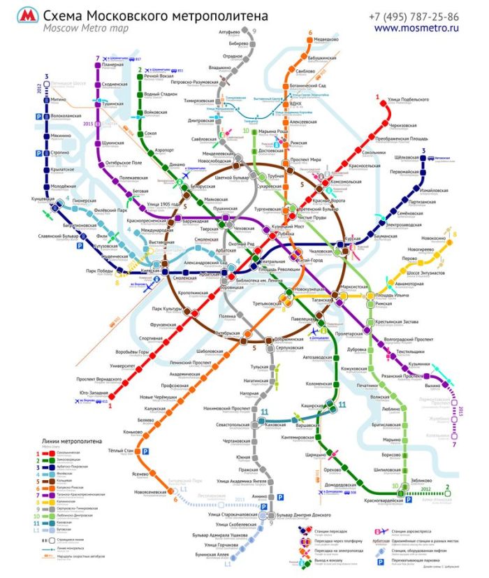 Новая схема московского метро (33 рисунка)