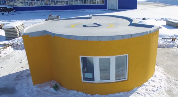 Дом, напечатанный на 3D-принтере