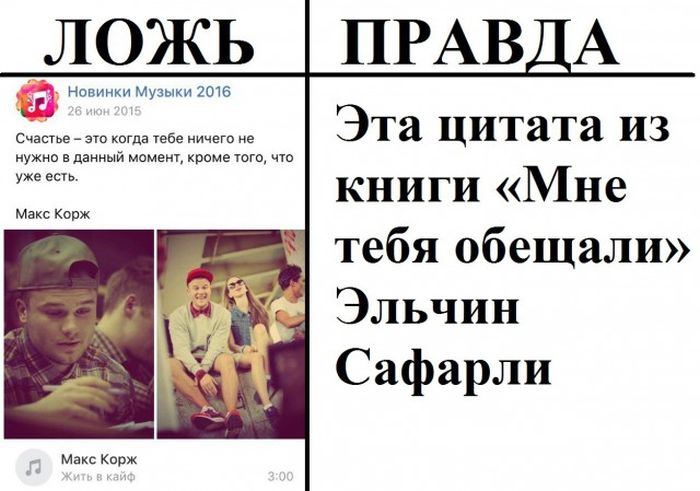 Правда и ложь в популярных пабликах «ВК»