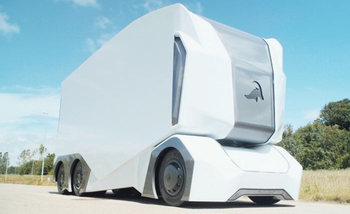 Самоуправляемый грузовик T-Pod, в котором нет кабины