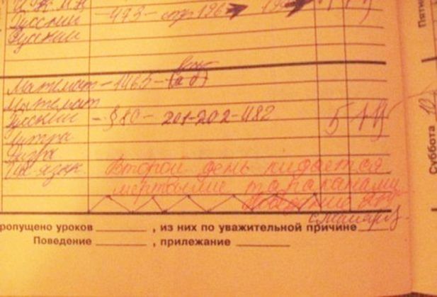 Перлы школьников и замечания из дневников