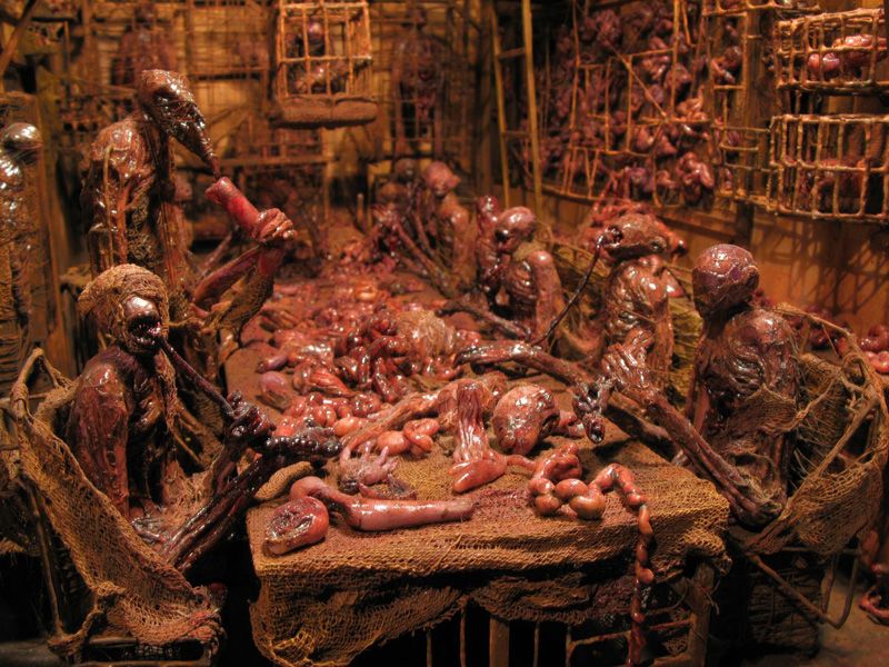 Жуткие диорамы Марка Пауэлла, считающего каннибализм и переваривание плоти изысканными