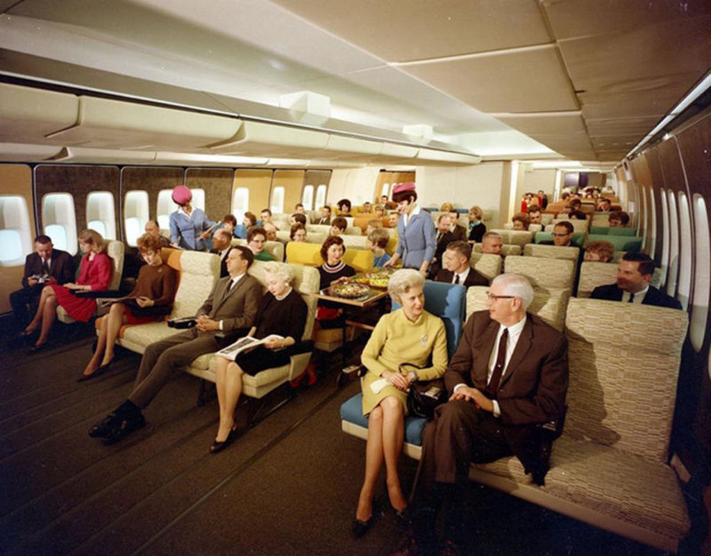 Путешествие в Boeing 747 в 1970-х