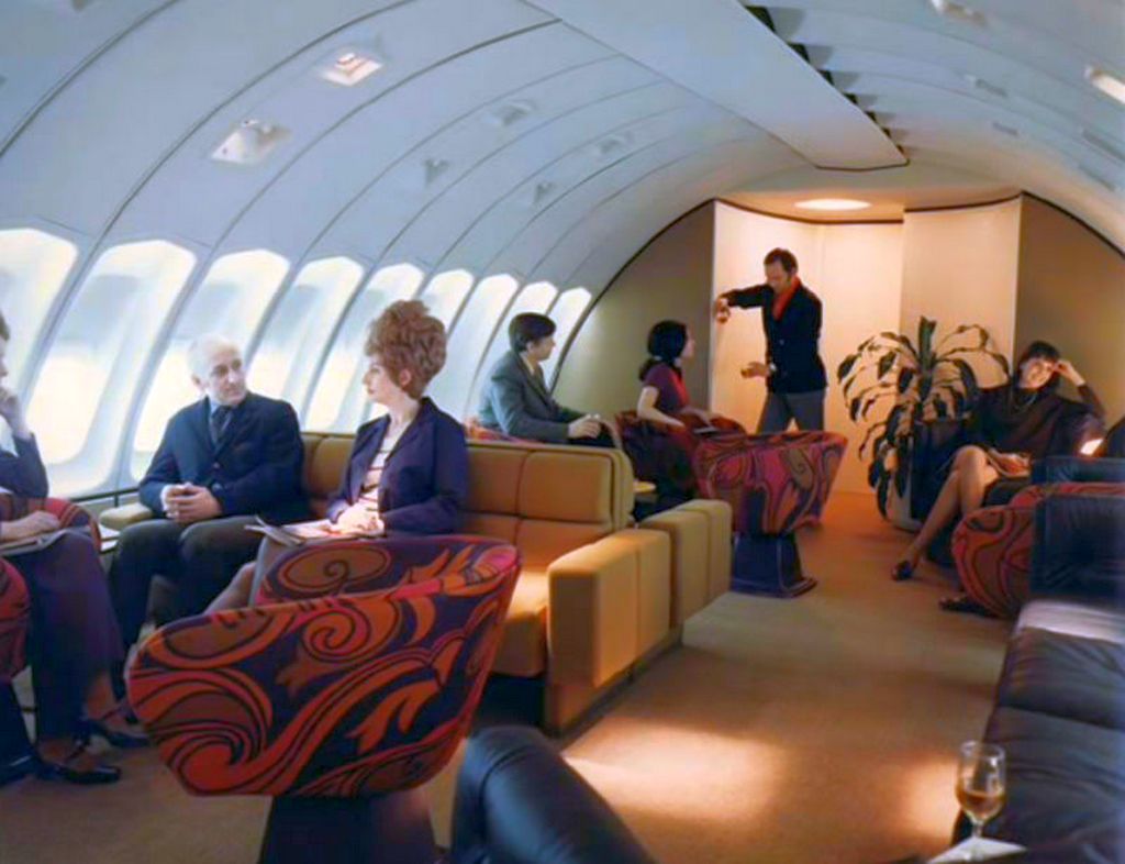 Путешествие в Boeing 747 в 1970-х Путешествие в Boeing 747 в 1970-х