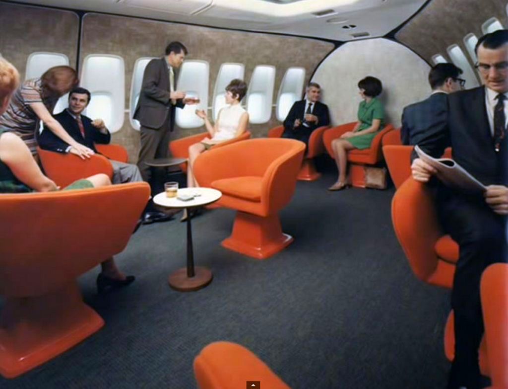 Путешествие в Boeing 747 в 1970-х Путешествие в Boeing 747 в 1970-х