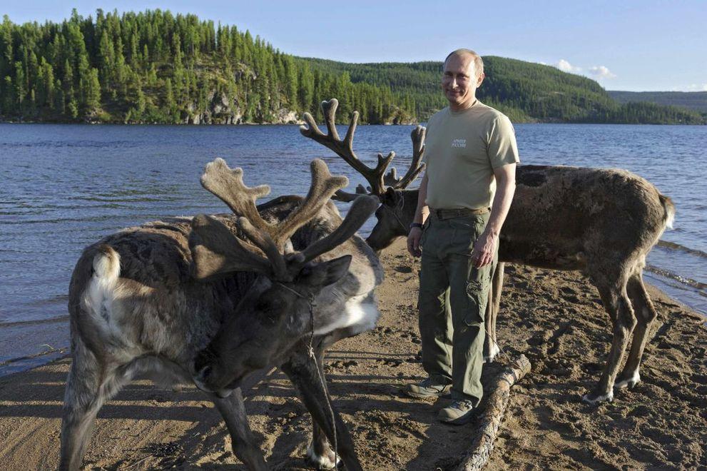 20 самых ярких фотографий Путина с животными