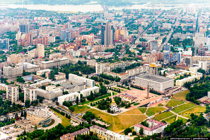 Самара с высоты