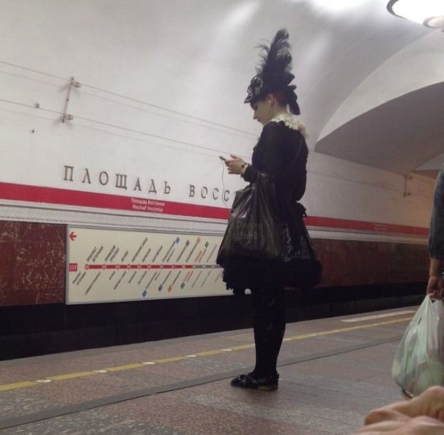 Странные пассажиры метро