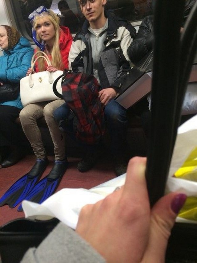 Странные пассажиры метро