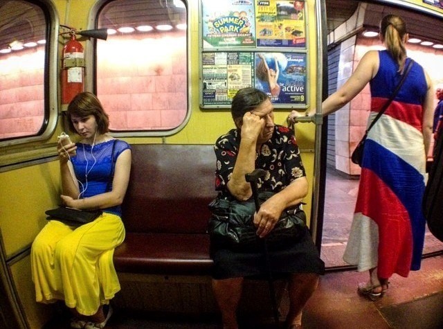 Странные пассажиры метро
