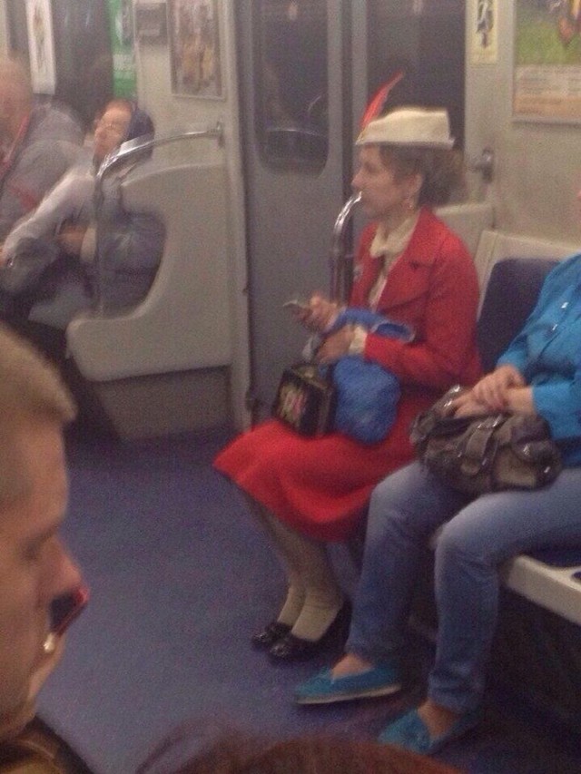 Странные пассажиры метро