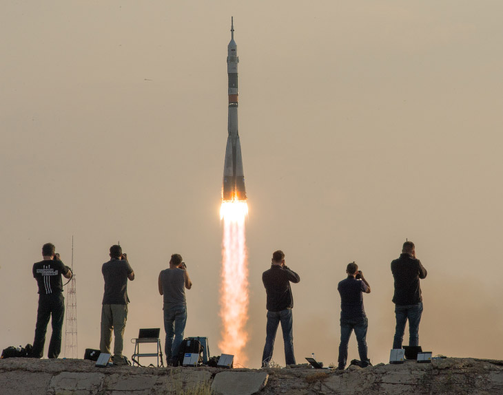 Старт космического корабля «Союз МС»