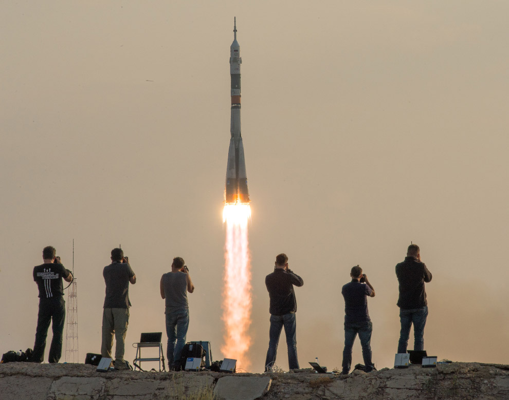 Старт космического корабля «Союз МС»