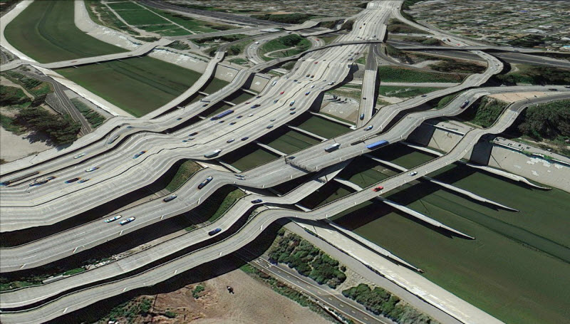 Искаженная реальность на открытках с Google Earth