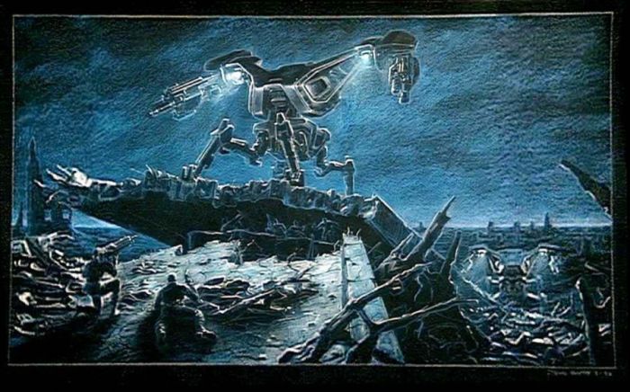 Каким должен был стать "Терминатор 2" по рисункам Джеймса Кэмерона