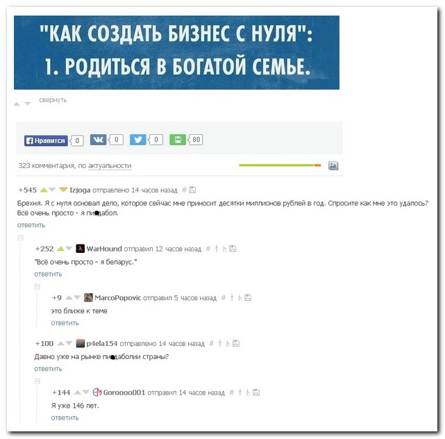 Смешные комментарии из социальных сетей