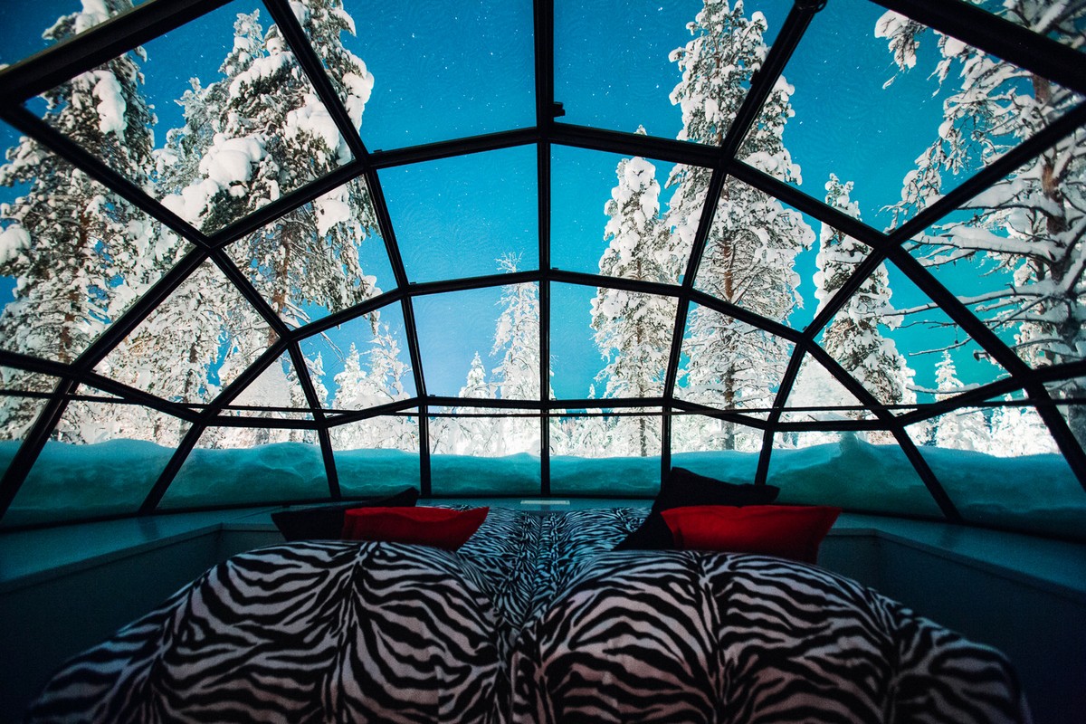 Поразительный финский отель Kakslauttanen