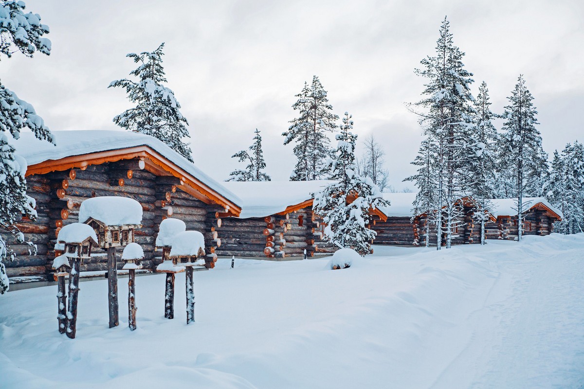 Поразительный финский отель Kakslauttanen