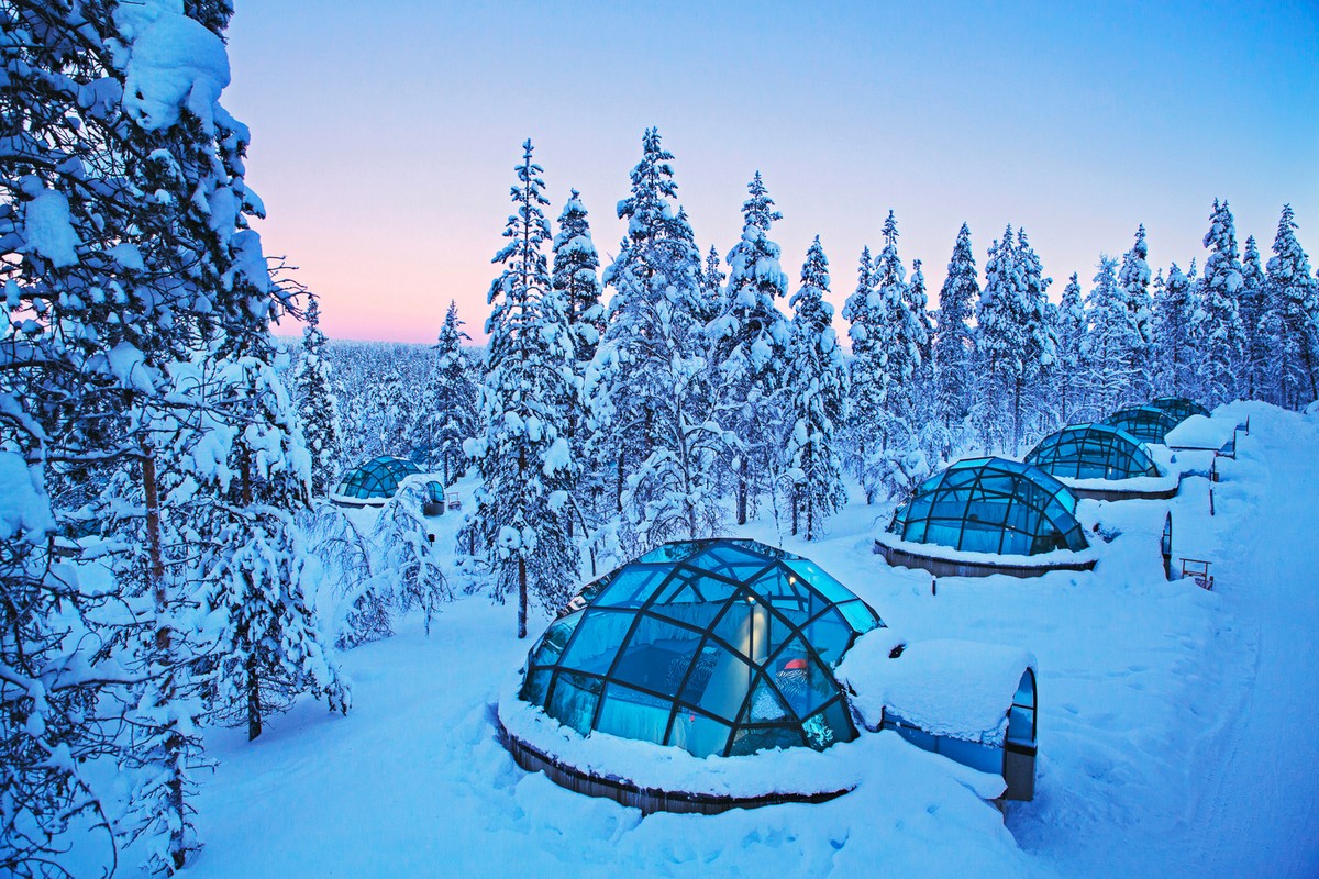 Поразительный финский отель Kakslauttanen