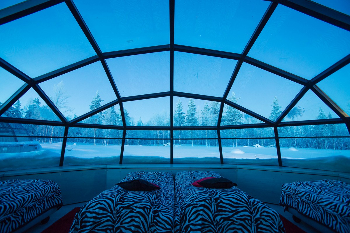 Поразительный финский отель Kakslauttanen