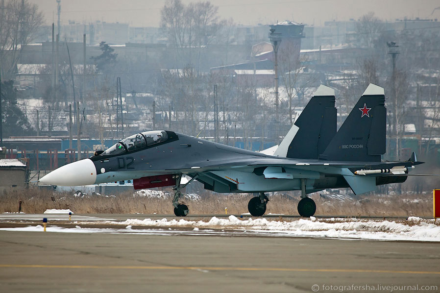 Новый истребитель Су-30СМ для ВВС России