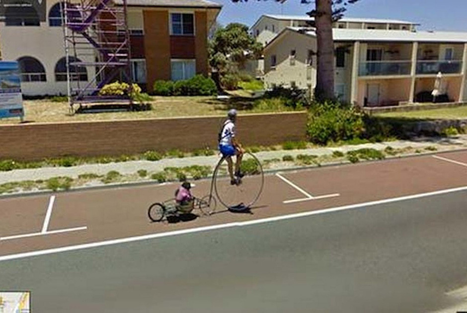 Необычные кадры, заснятые камерами Google Street View