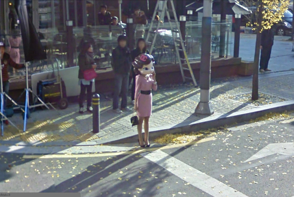 Необычные кадры, заснятые камерами Google Street View