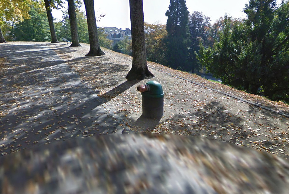 Необычные кадры, заснятые камерами Google Street View