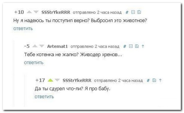 Смешные комментарии из социальных сетей