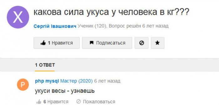Глупые вопросы и ответы с просторов сети