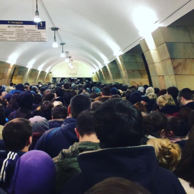 Давка в московском метро Давка в московском метро