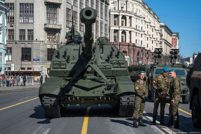 Генеральная репетиция парада Победы