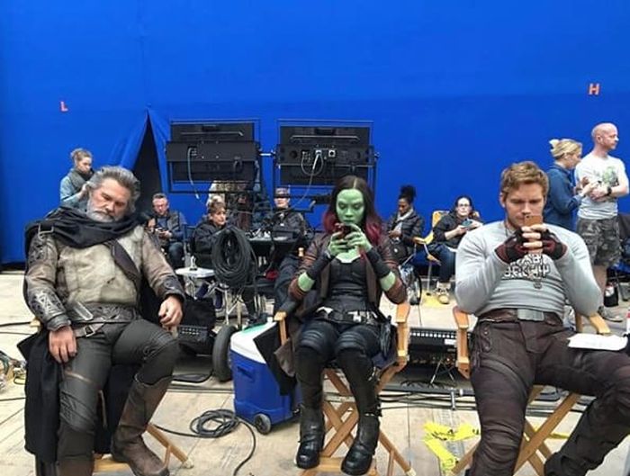 На съемочной площадке фильмов от Marvel