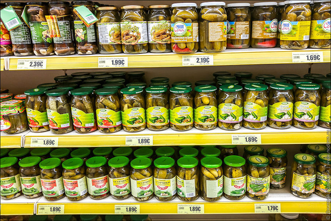 Цены на продукты в русском магазине в Германии