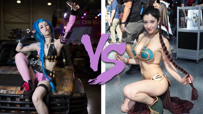 Российские и американские косплеерши с фестивалей Comic Con
